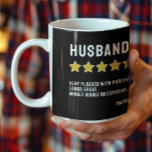 Personalised 5 Star Review Would Recommend Coffee Mug<br><div class="desc">Personalised highly rated 5 star review humour mug from Ricaso - add your own text to this drinkware - you decide who deserves five star and is highly rated. Attention-grabbing mug. Elevate your morning brew with a personalised 5-star review mug that's sure to make you smile. Key Features/Benefits: • Customise...</div>