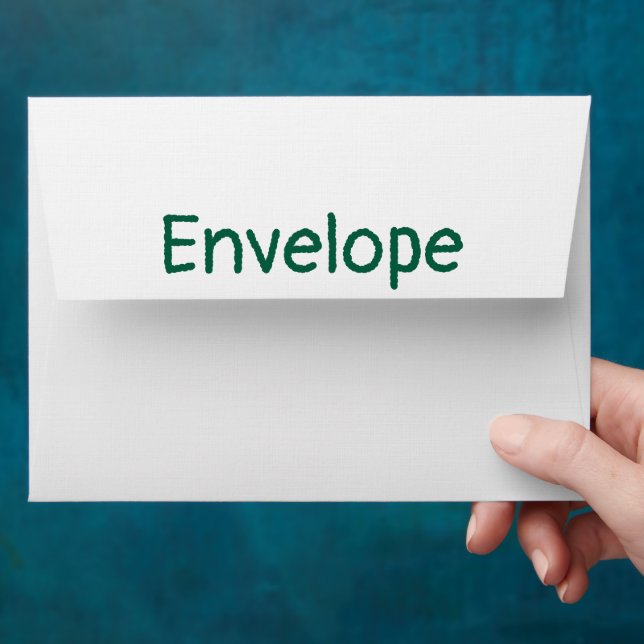 Personalised 5" x 7" Linen Paper  Envelope (Hand)