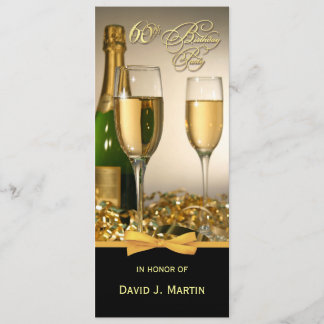 Personalised 60th Birthday Party Invitations