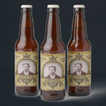 Personalised 60th Birthday Vintage Photo Template Beer Bottle Label<br><div class="desc">Vintage retro distressed style milestone 60th Birthday Party supplies beer labels. Elegant birthday party supplies. Insert your own photo. Template provided so easily personalised. Note the photo will be the same colours as you use. The design is also available with other age milestones. Matching party supplies (Banners, posters, paper plates,...</div>