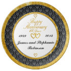 Personalised 65th Anniversary Porcelain Plate