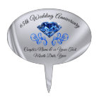 Personalised 65th Wedding Anniversary Cake Topper