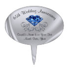 Personalised 65th Wedding Anniversary Cake Topper
