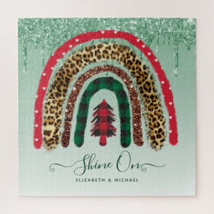 Personalised 676 Piece JIGSAW Christmas Rainbow Ji Puzzle