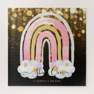 Personalised 676 Piece JIGSAW Christmas Rainbow Ji Puzzle