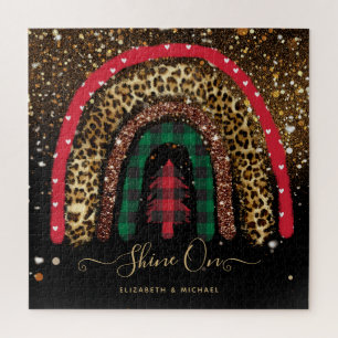 Personalised 676 Piece JIGSAW Christmas Rainbow Puzzle