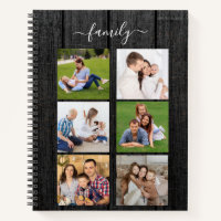 Personalised 6 Photo Collage family, Custom text