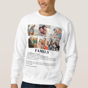 Personalised 6 Photo Collage Family Definition Sweatshirt