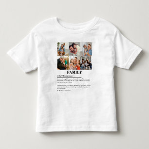 Personalised 6 Photo Collage Family Definition Toddler T-Shirt