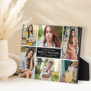 Personalised 6 Photo Graduation Collage Plaque