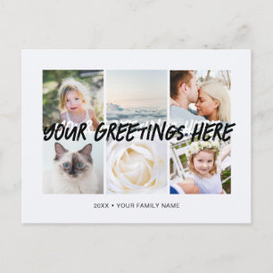 Personalised 6 photos Universal Greetings cool Postcard