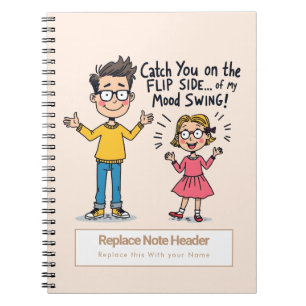 Personalised 70s Slang Themed Notebook