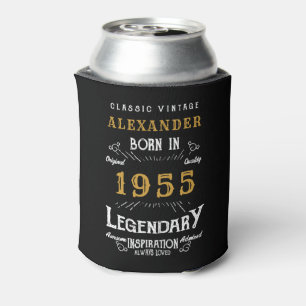 Personalised 70th Birthday Add Name Year Legendary Can Cooler