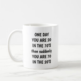 Personalised 70th Birthday Mug Custom Name & Year
