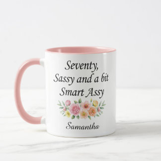 Personalised 70th Birthday Mug gifts for women