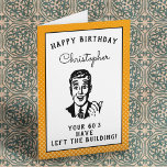 Personalised 70th Birthday Over The Hill Funny Card<br><div class="desc">Say happy birthday and have some fun with this vintage retro style birthday card with that "over the hill" vibe. Easily customised using the template provided.</div>
