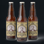 Personalised 70th Birthday Vintage Photo Template Beer Bottle Label<br><div class="desc">Vintage retro distressed style milestone 70th Birthday Party supplies beer labels. Elegant birthday party supplies. Insert your own photo. Template provided so easily personalised. Note the photo will be the same colours as you use. The design is also available with other age milestones. Matching party supplies (Banners, posters, paper plates,...</div>