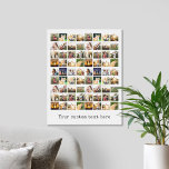 Personalised 72 Photo Collage Canvas Print<br><div class="desc">Create Your Own Personalised 72 Photo Collage Canvas Print</div>