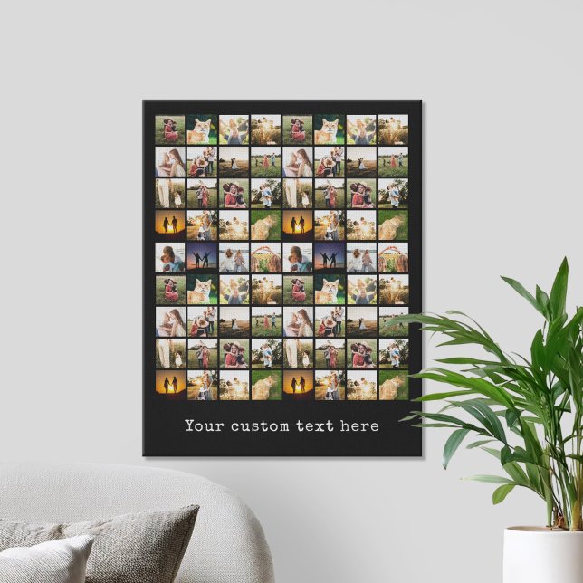 Personalised 72 Photo Collage Canvas Print (Creator Uploaded)