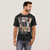 Personalised 75 Years Anniversary 8 Photo Collage T-Shirt (Front Full)