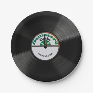 Personalised 78 Vinyl Record Design Paper Plates