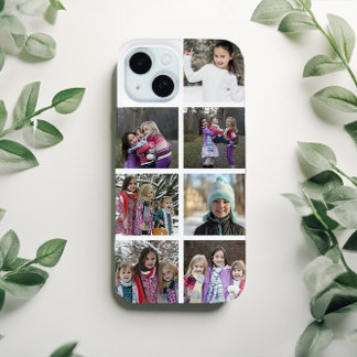 Personalised 7 Photo Collage iPhone 15 Case