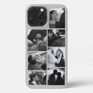 Personalised 7 Photo Collage on Grey Case