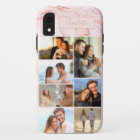 Personalised 7 Photo Collage on Pink Marble