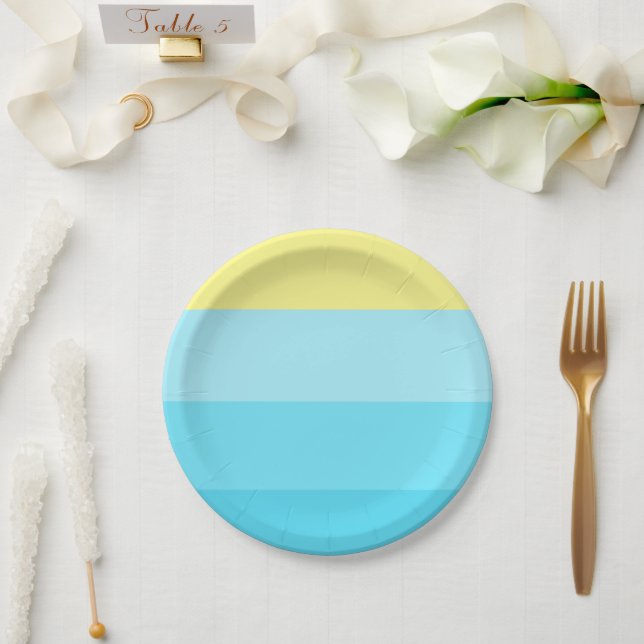 Personalised 7" Round Paper Plate (Wedding)