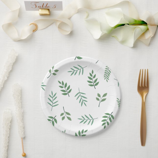 Personalised 7" Round Paper Plate (Wedding)