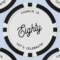 Personalised 80 Eighty Eightieth Birthday