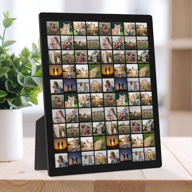 Personalised 80 Photo Collage Plaque (Creator Uploaded)