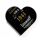 Personalised 80th Birthday Born 1941 Vintage Black