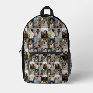 Personalised 8 Photo Memory Collage Travel Printed Backpack