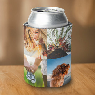 Personalised 8 Photo Template Double Sided Can Cooler