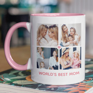 Personalised 8-photo 'World's Best Mum' Mug