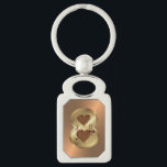 Personalised 8 Year Bronze Anniversary Gift Key Ring<br><div class="desc">Personalised 8th bronze anniversary theme double sided keychain with bronze colour background. Great custom 8 year anniversary gift idea for him or her.</div>
