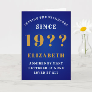 Personalised 90th Birthday 1930s Add Your Name Card