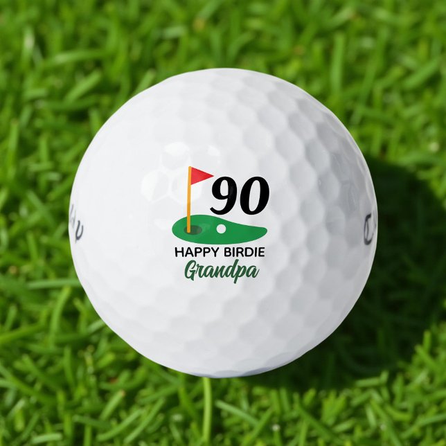 Personalised 90th Birthday Gift for Golfer Golf Balls (Creator Uploaded)