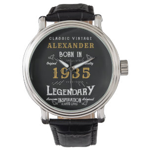 Personalised 90th Birthday Or Retirement Born 1935 Watch