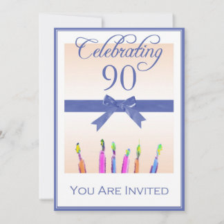 Personalised 90th Birthday Party Invitations