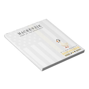 Personalised 911 Dispatcher Goose With Headset Notepad
