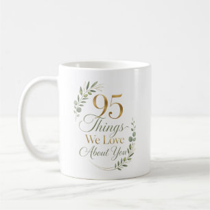 Personalised 95 Things We Love About You Coffee Mug