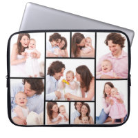 Personalised 9 Photo Collage Electronics Bag