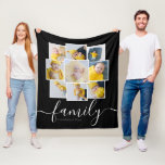 Personalised 9 Photo Collage Family Established Fleece Blanket<br><div class="desc">Make a Personalised family nine Photo keepsake blanket from Ricaso - add your own photos and text - photo collage keepsake gifts - 

available in other colours in store</div>