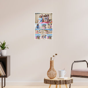 Personalised 9 photo collage poster