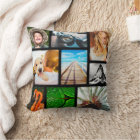 Personalised 9 Photo Collage Template Framed Black