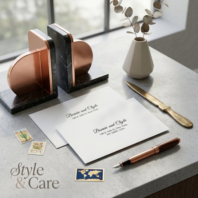 Personalised A7 Wedding RSVP Envelope with Address (Personalized A7 Wedding RSVP Envelope with Address)
