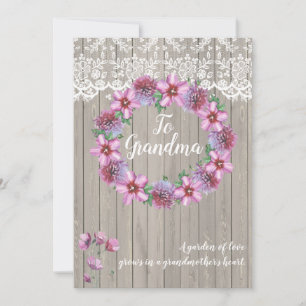 Personalised A Garden of Love Holiday Card