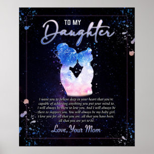 Personalised A Letter To My Daughter, Blanket for Poster